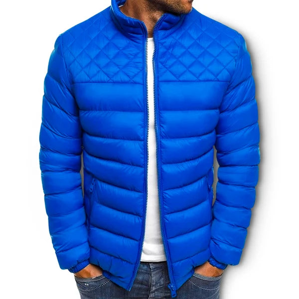 Street-Wave Winter Elegance Jacket For Men Ultra Warm Breathable Quilted Puffer Cozy
