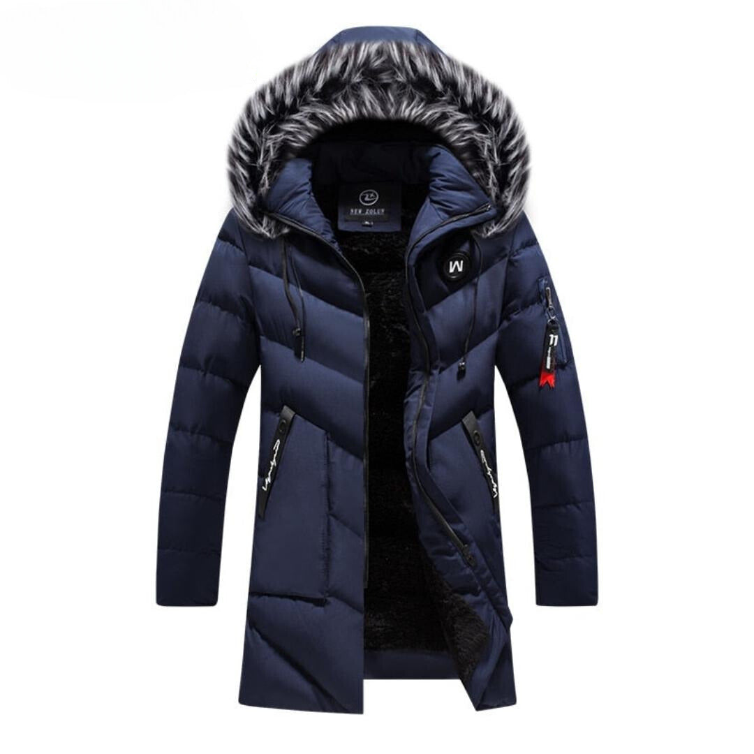 Street-Wave Women's Puffer Coat With Fur Trim Hood Ultra Warm Insulation And Style