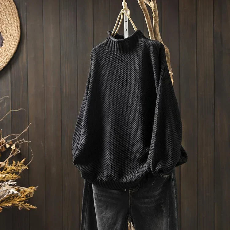 Street-wave Knit Turtleneck Sweater For Women And Men Cozy Colorful Rollneck Pullover