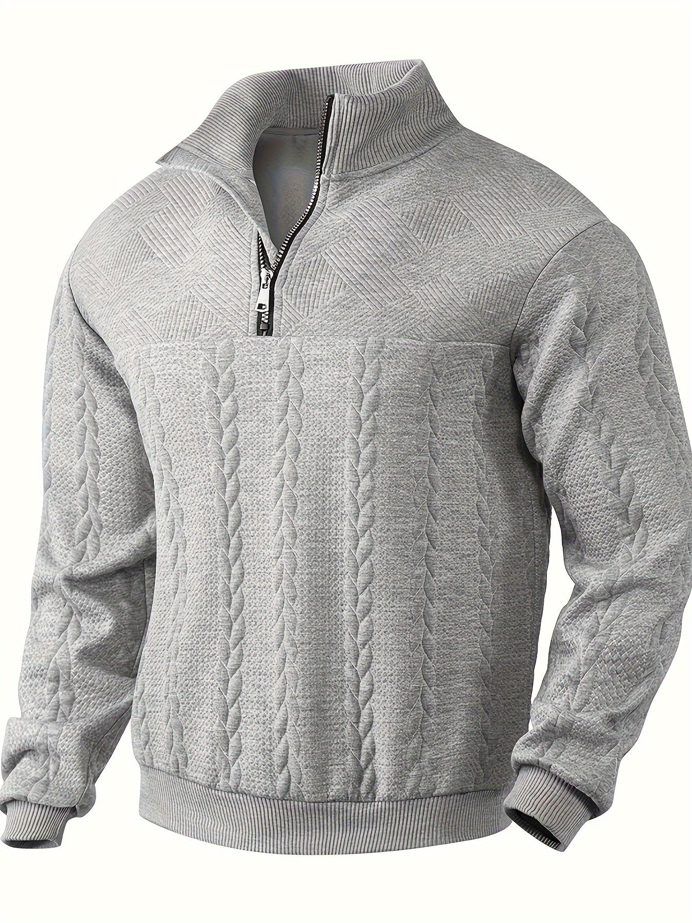 Streetwave Alain Cashmere Sweater Mens Half Zip Vintage Inspired Premium Cozy Warmth Style