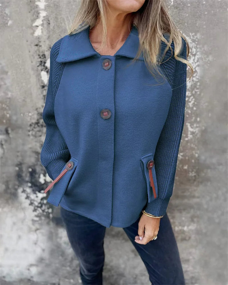 Street-Wave Lightweight Women’s Jacket For Fall And Winter, Cozy Warmth, Stand Collar, Pockets