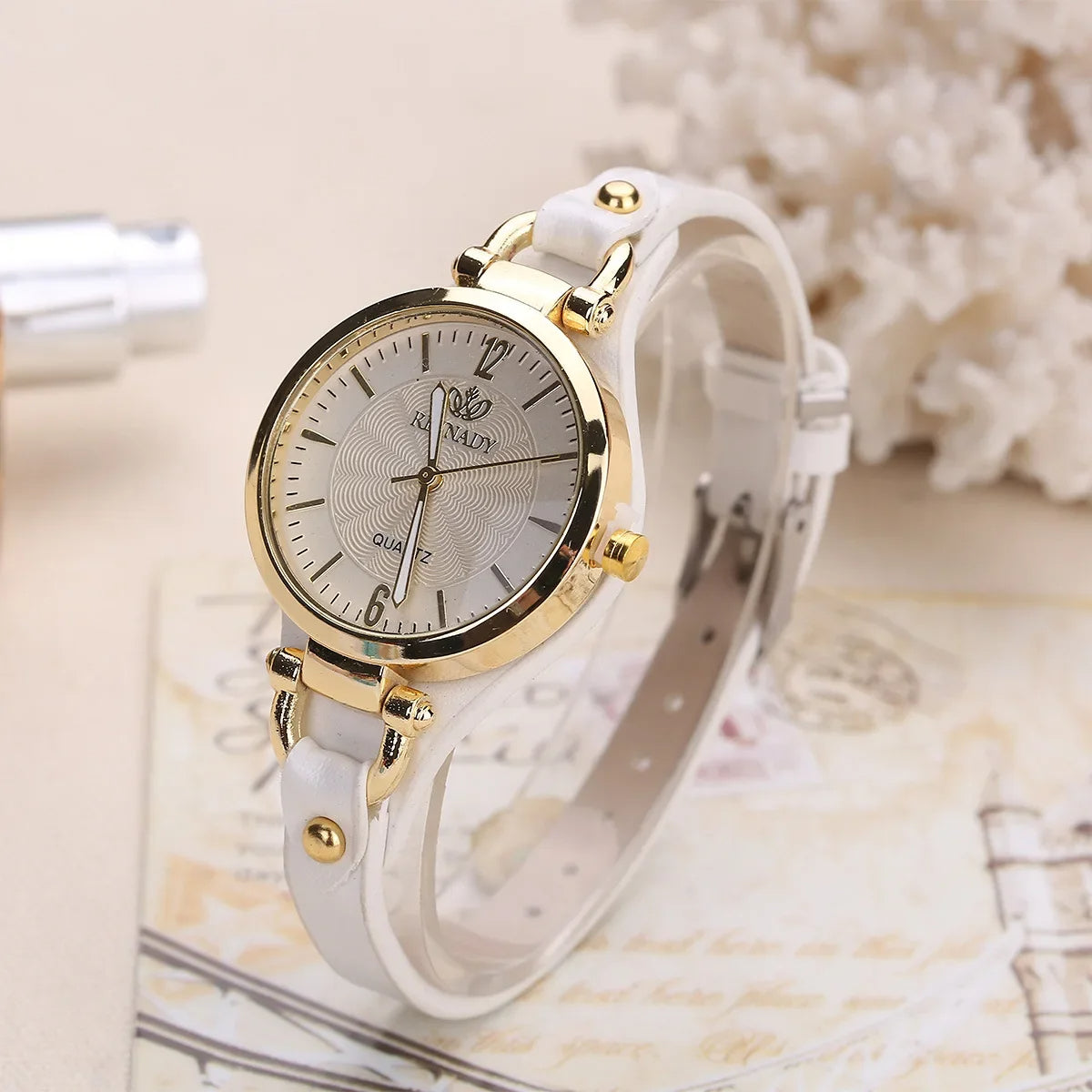 Isla Adjustable Fit Wristwatch | Geometric Round Dial Wristwatch