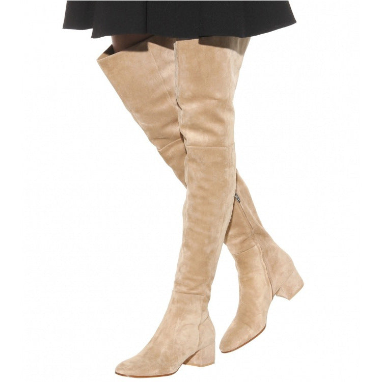 Street Wave Knee High Boots For Women Luxurious Winter Footwear With Timeless Elegant Design