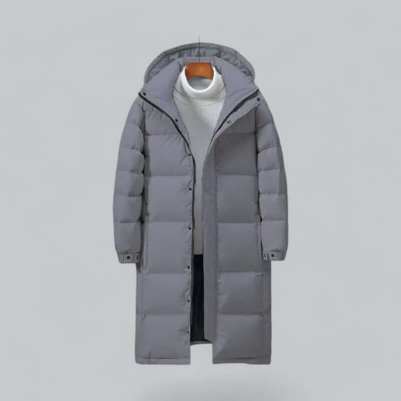 Street Wave Men's Long Padded Winter Parka Coat Insulated Warmth Weatherproof Design