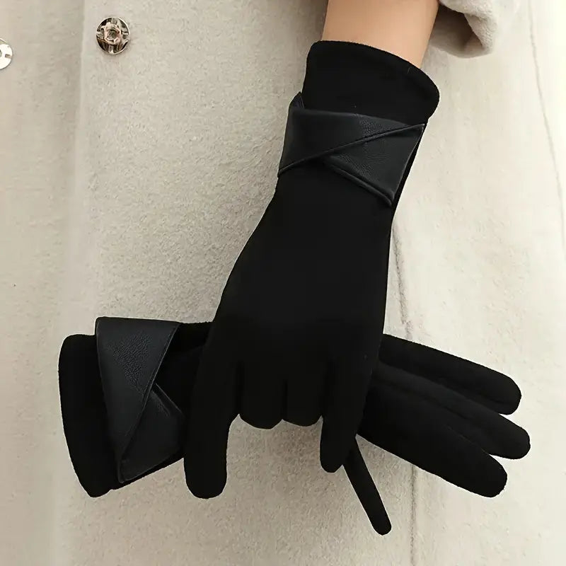 Isabella Velvet Winter Gloves Women Warm Touchscreen Ready Waylynn
