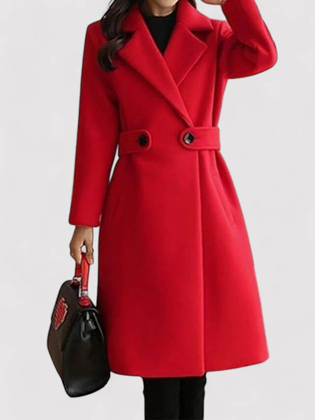 Street-Wave Wool Coat With Belt For Women Tailored Winter Coat For Warmth And Sophisticated Style