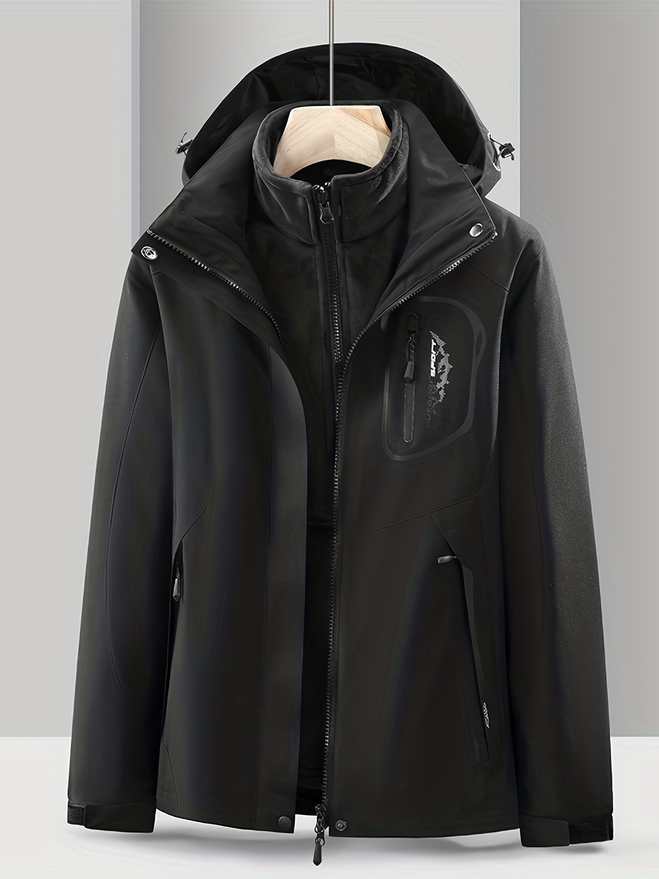 Street-wave 3-in-1 Waterproof Jacket for Women with Removable Liner All-Weather Versatile