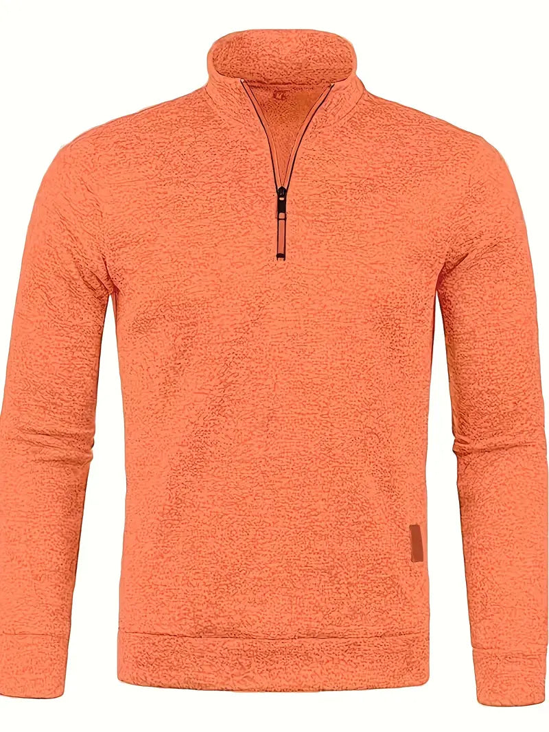 Street Wave Nicolas Long Sleeve Fleece Pullover Half Zip Warm Lightweight Outdoor Top