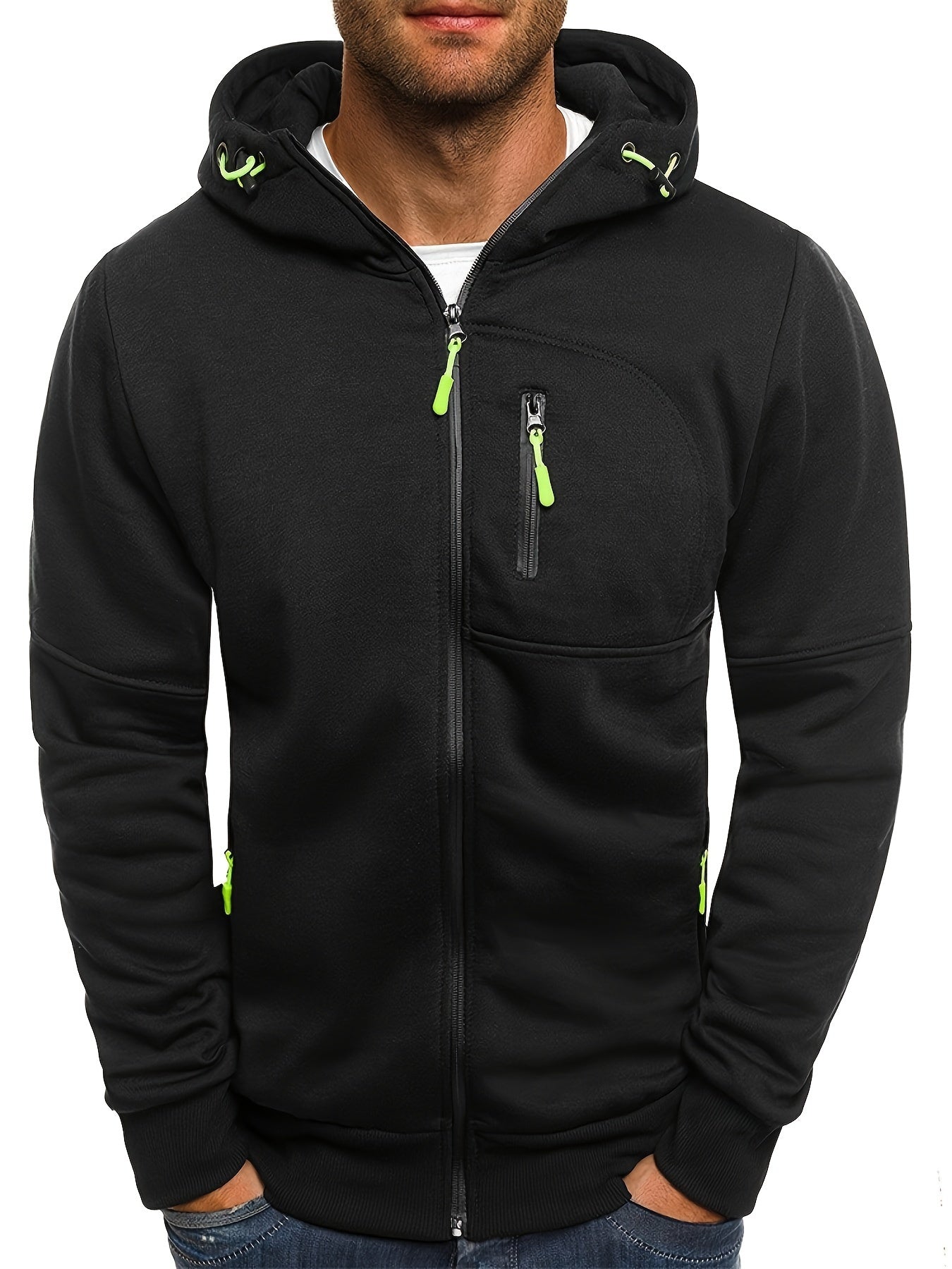 Street-Wave Zip Hoodie For Outdoor Enthusiasts Breathable Comfort Versatile All-Season Wear