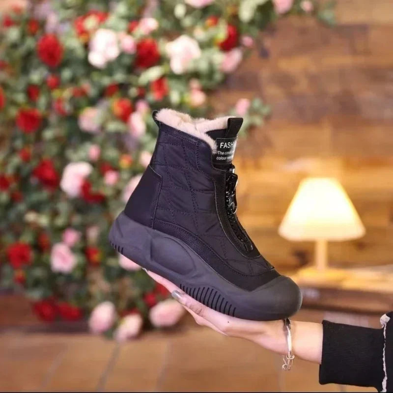 Street Wave For Women Insulated Winter Boots With Cozy Lining And Non Slip Grip For Cold Weather