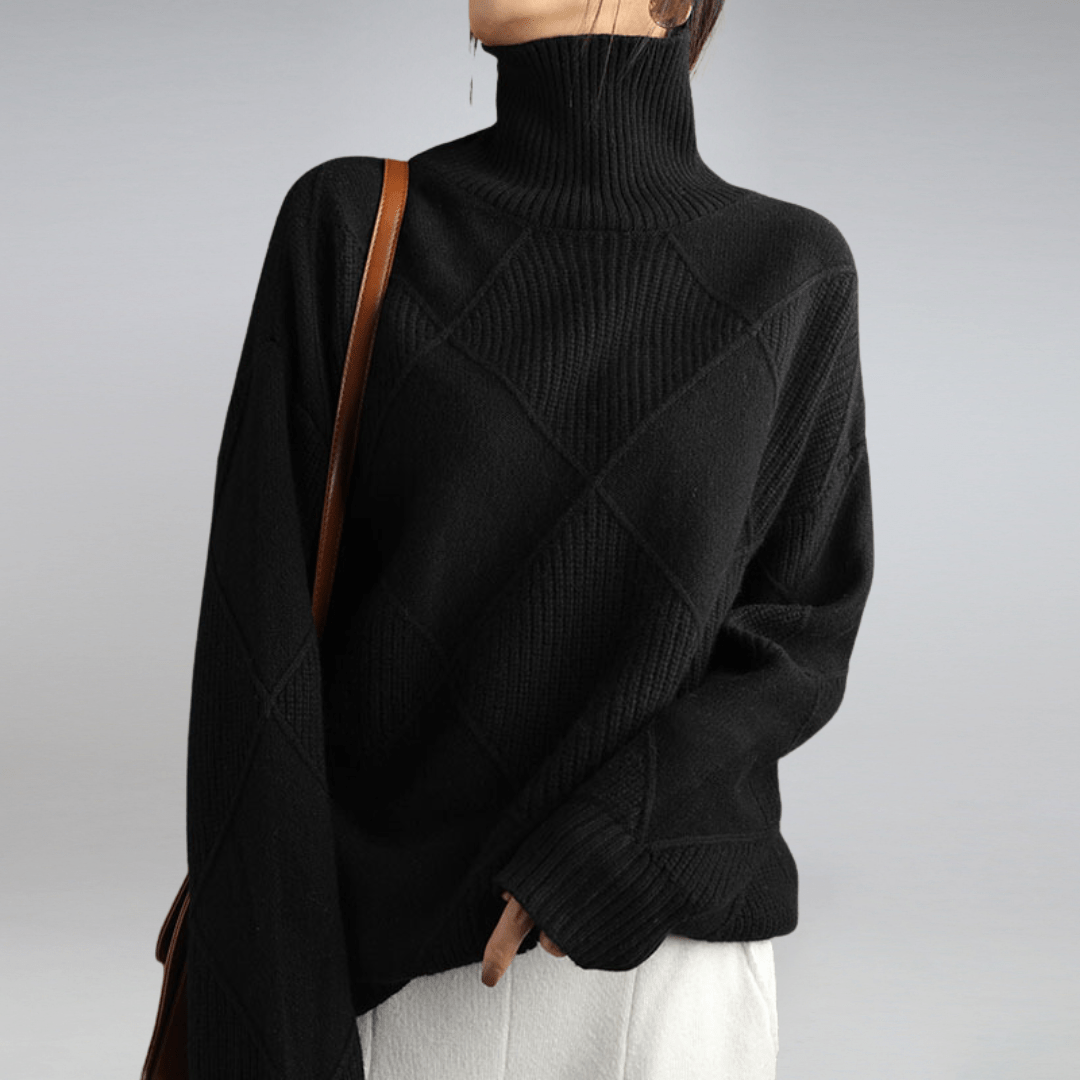 Women's Turtleneck Jumper with Soft Fabric and Cozy Fit