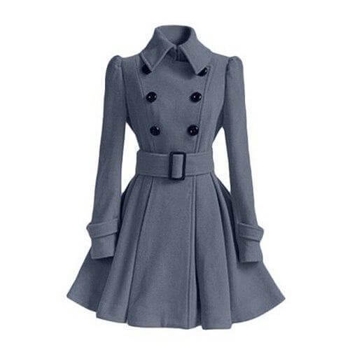 Street-Wave Women Double-Breasted Windbreaker Trench Coat With Belted Silhouette And Weatherproof All-Season Protection