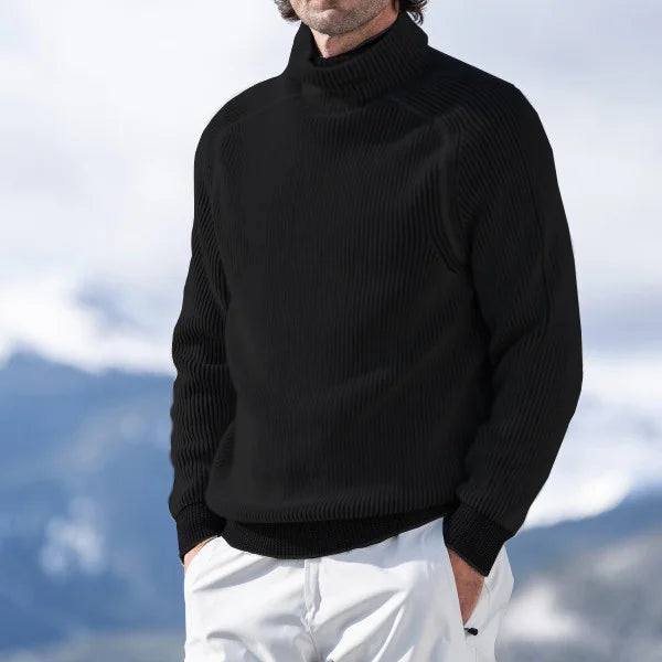 Street-Wave Oliver Noble Cashmere Roll Neck Sweater For Men With Refined Warmth And Elegant Everyday Style