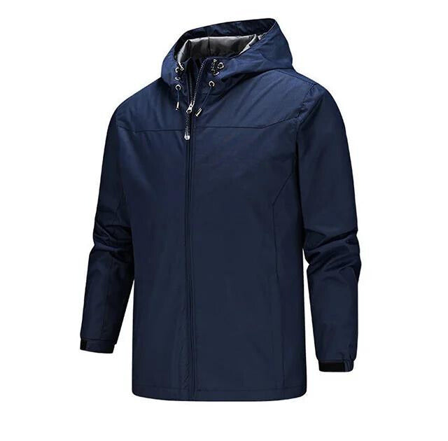 Street-Wave Men Rain Jacket With Hood Water Resistant Sealed Seams Regular Fit