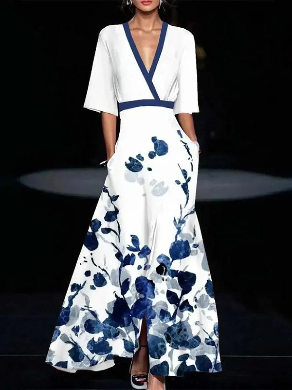 Street-Wave Carlota Floral Maxi Dress For Women With Flattering Fit And Soft Fabric