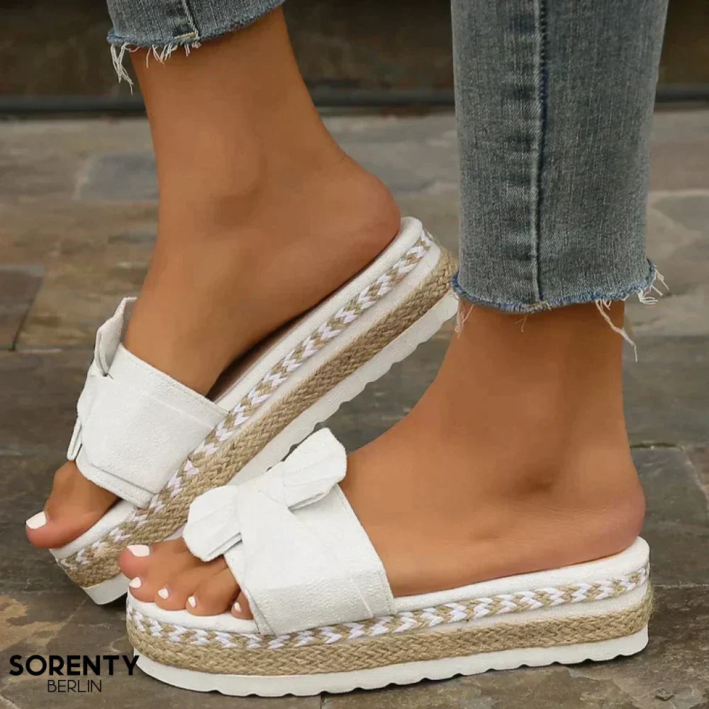 Alyce's Bow Tie Ortho Sandals For Women Comfortable Wedge Platform All Day Comfort