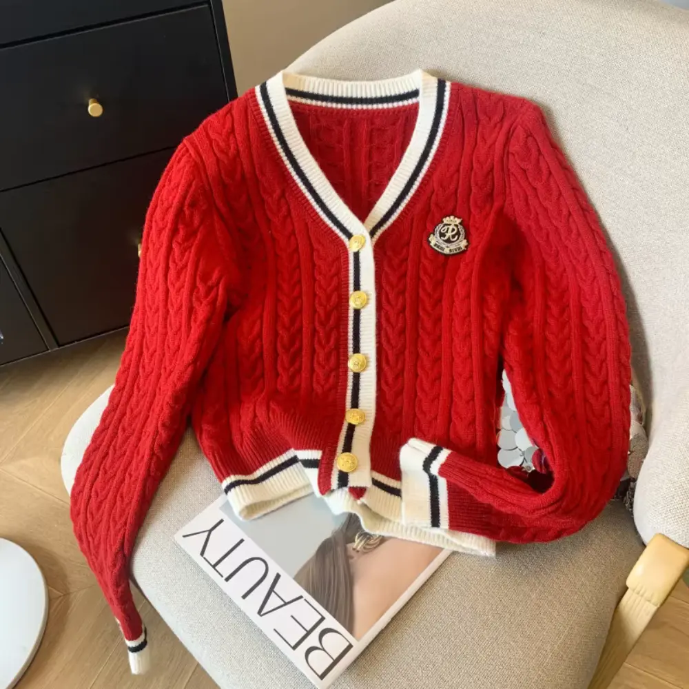 Waylynn Cardigan For Women Warm Cashmere Blend Twist Knit