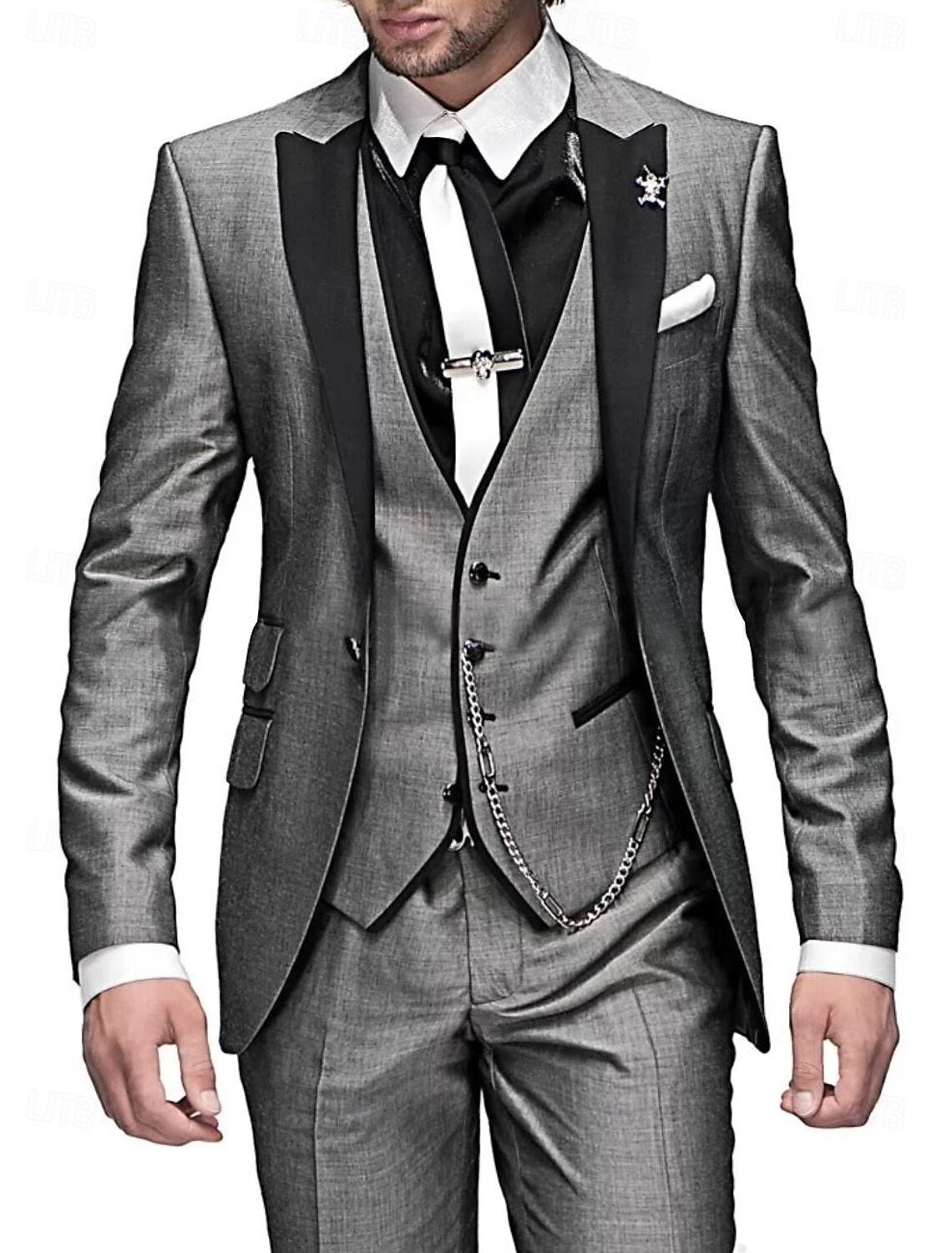Street-Wave Oliver Breathable Linen Three Piece Suit For Weddings