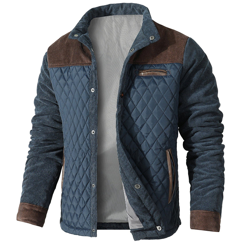 Street Wave Dakusy Jack Urban Quilted Jacket For Men Warm City Outerwear Durable Exterior Cozy Lining