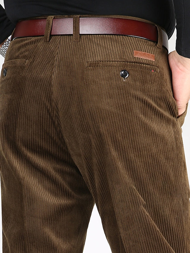 Corduroy Pants For Men Street Wave Lightweight Breathable Summer Comfort Relaxed Fit