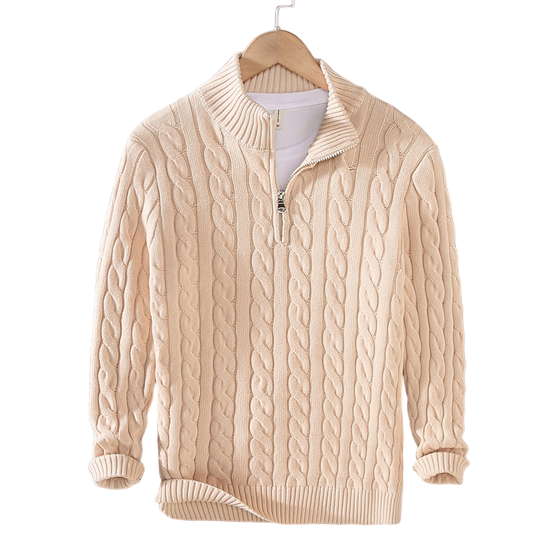 Street Wave Mens Breathable Warm Knit Pullover for Comfort and Style in Fall and Winter