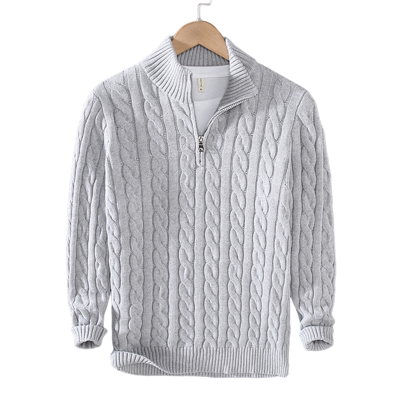 Street Wave Mens Breathable Warm Knit Pullover for Comfort and Style in Fall and Winter