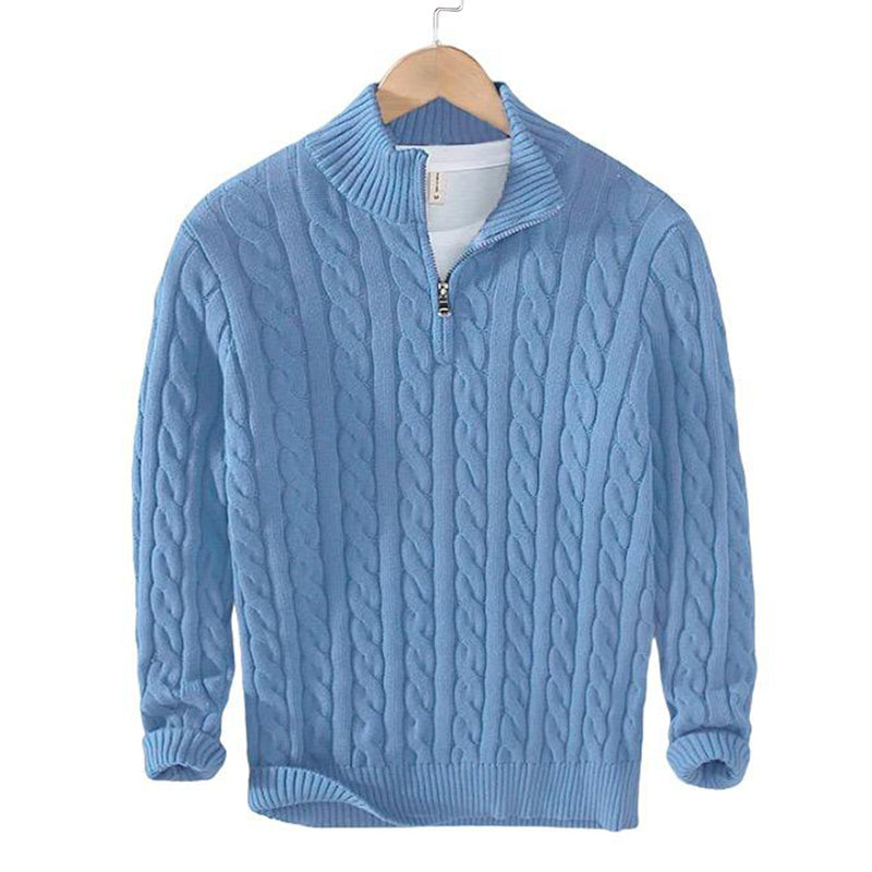 Street Wave Mens Breathable Warm Knit Pullover for Comfort and Style in Fall and Winter
