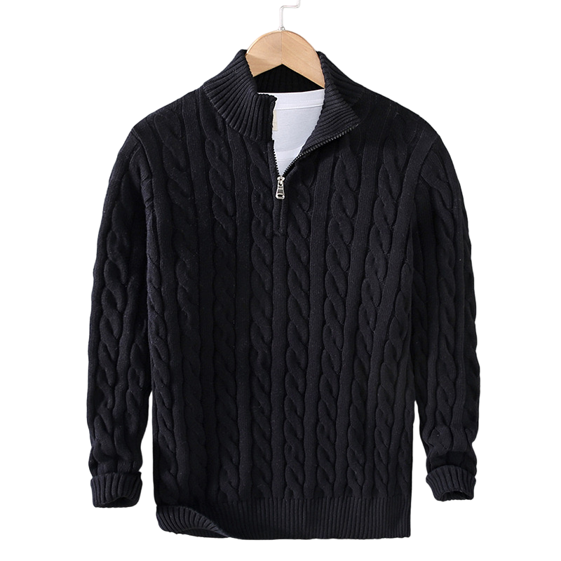 Street Wave Mens Breathable Warm Knit Pullover for Comfort and Style in Fall and Winter