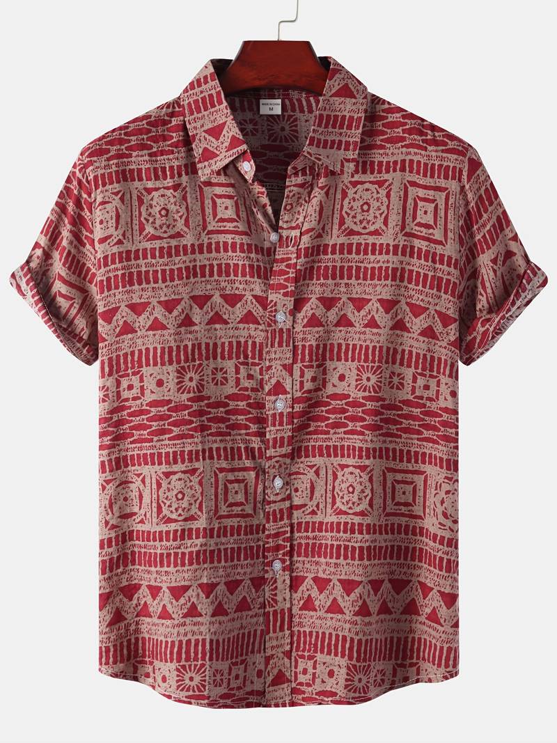 Engelhard Breathable Floral Summer Shirt for Men Lightweight Comfort Relaxed Fit for Everyday Style
