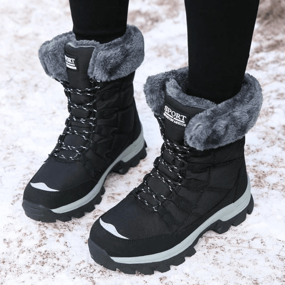 Women's Waterproof Winter Boots with Insulated Lining and Durable Sole
