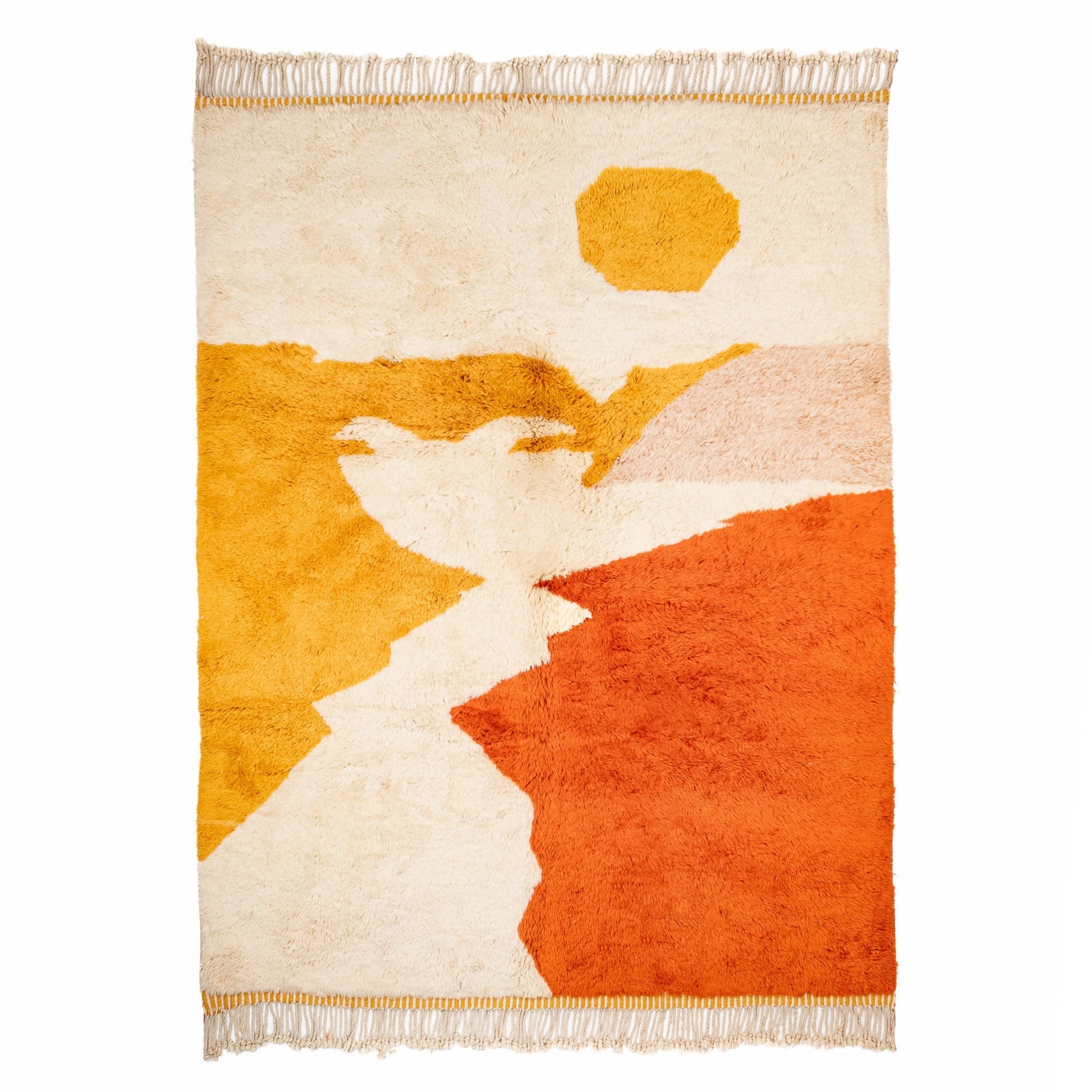 Autumn sunset - Luxury Shag Moroccan Rug - Street-Wave