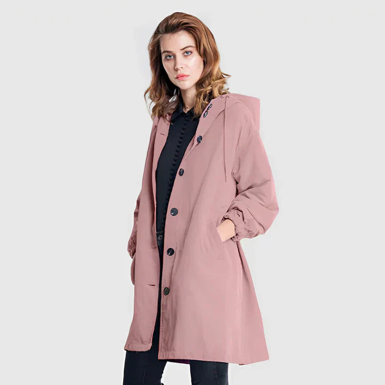 Street Wave Waterproof Hooded Raincoat Armelle For Women Durable Shell Comfort All Weather