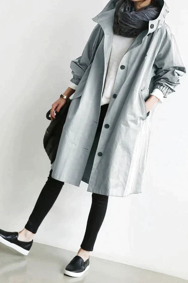 Street Wave Womens Rain Jacket Lightweight Waterproof Oversized Coat For Fashion Forward Women