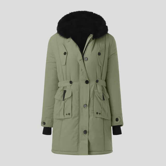 Street-wave Women's Winter Parka With Lux Faux Fur Collar For Ultra Warmth And Comfort