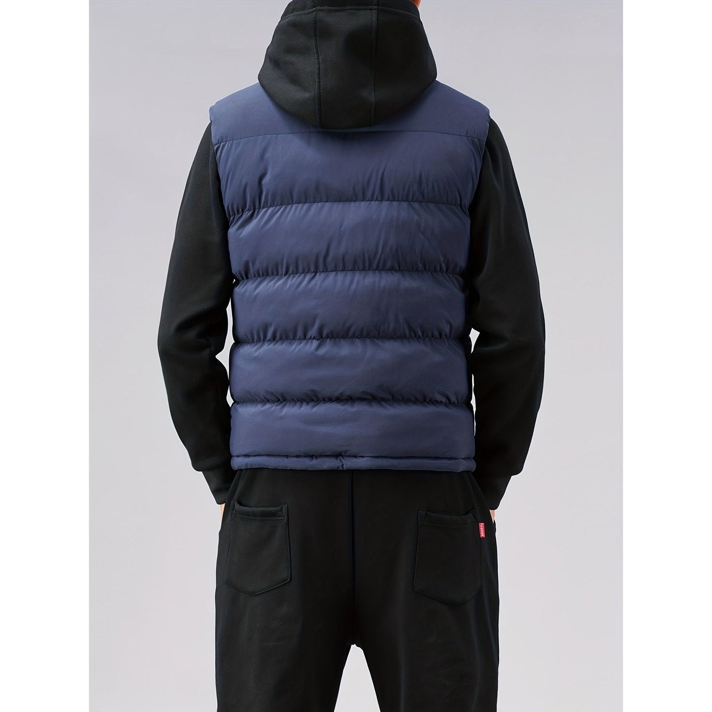 Street-wave Men Padded Vest Premium Materials Warmth Insulation Winter Outerwear