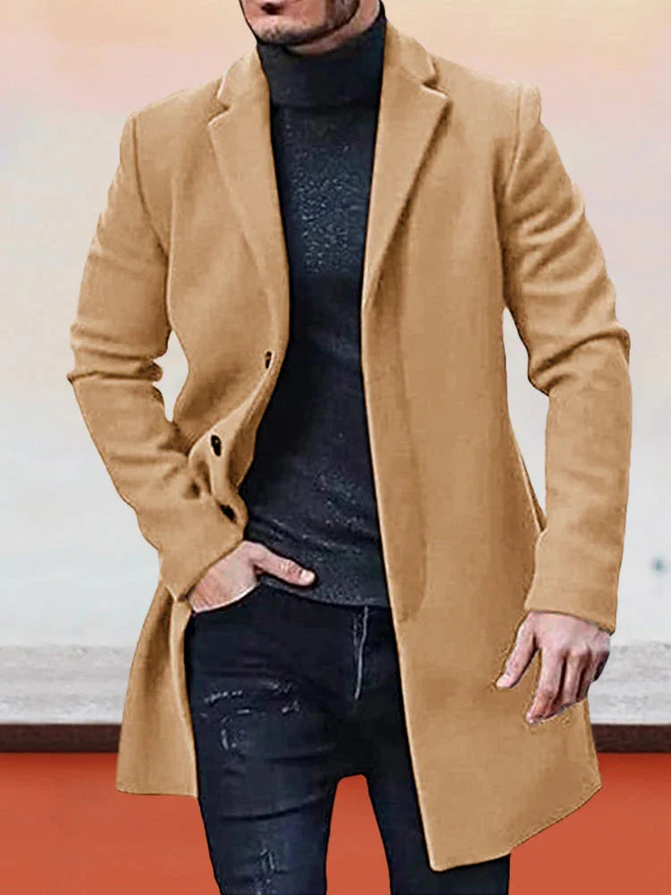 Streetwave Minimalist Mens Jacket Sleek Timeless Everyday