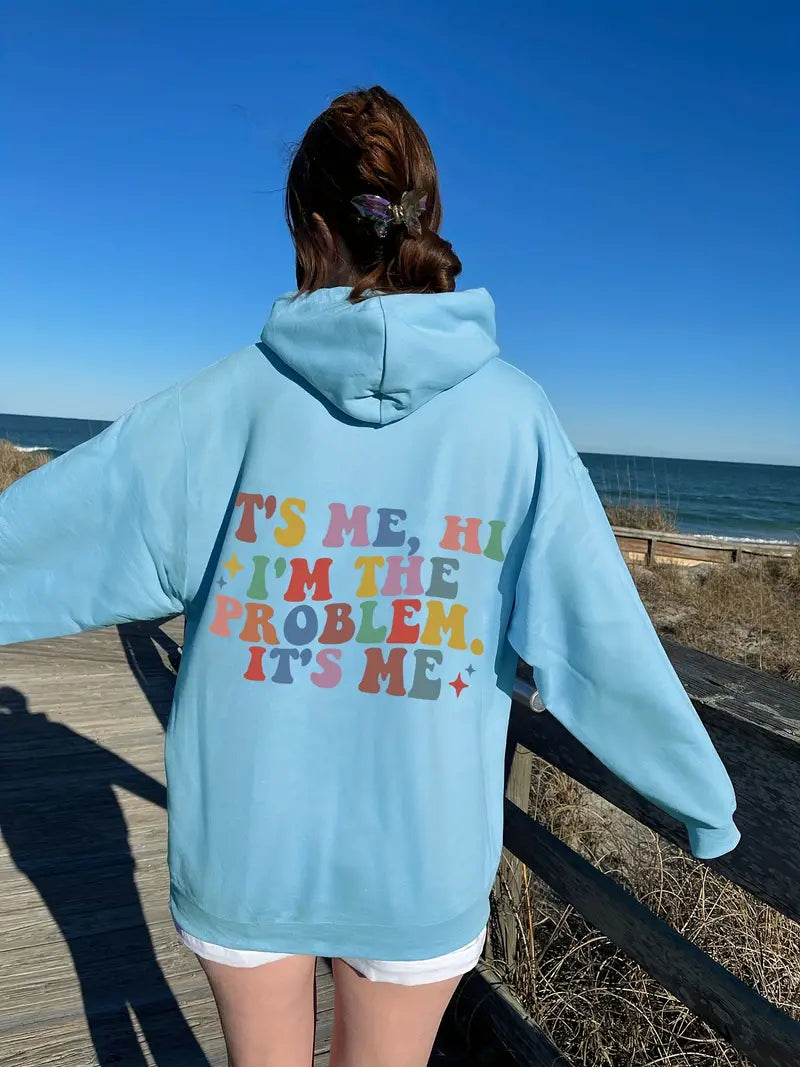 Street-Wave Women's Hoodie Cozy Soft Knit Warm Graphic Back