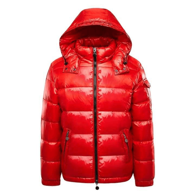 Street-wave Mens Slim Fit Down Jacket Hooded Ultra Warm Insulation Lightweight Durable Winter Outerwear