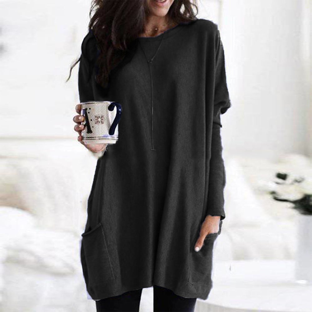 Street-wave Comfort Smitten Pullover For Women With Relaxed Oversized Fit Front Pockets Warmth