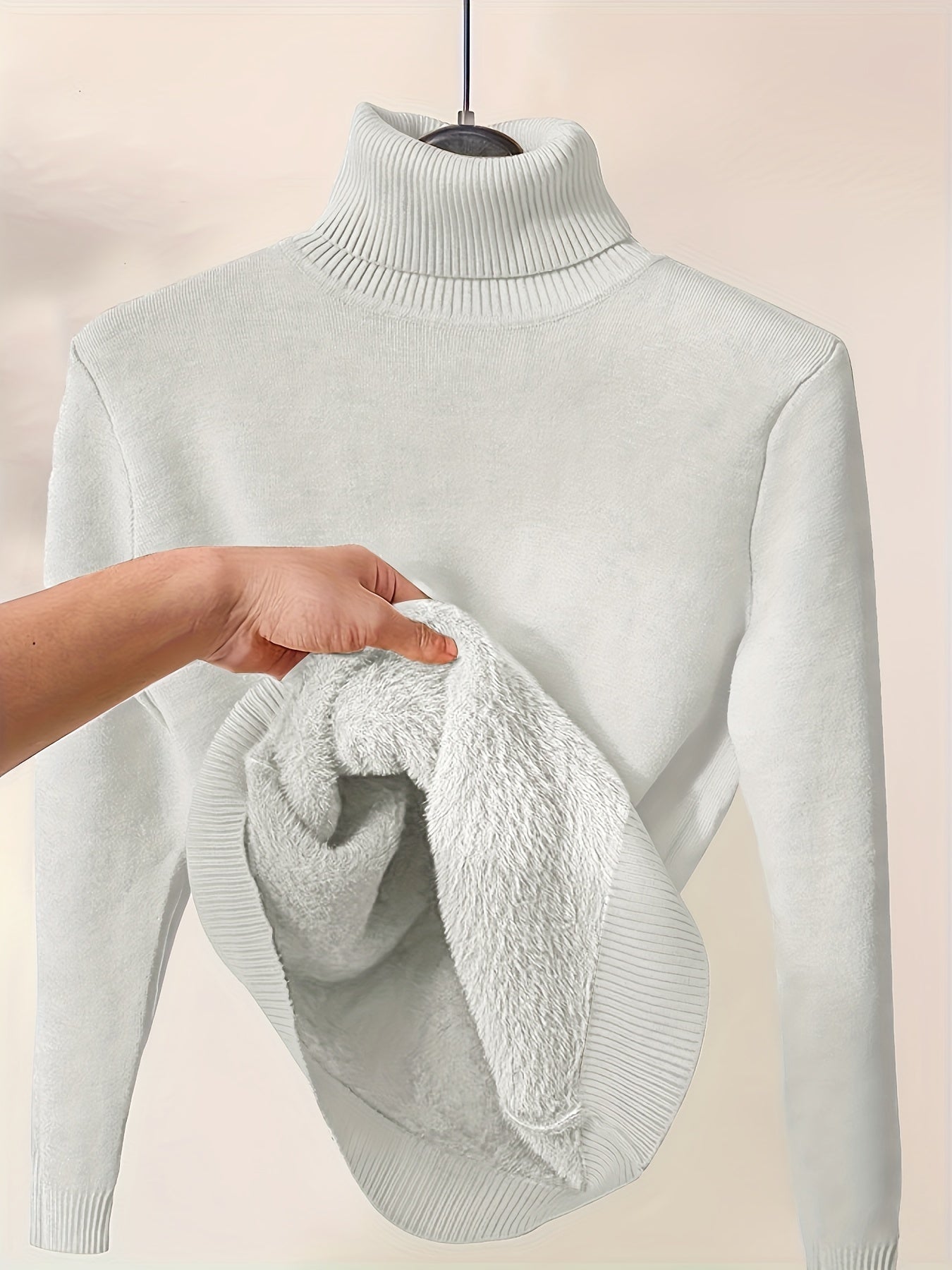 Street-Wave Knit Turtleneck Sweater Warmth And Comfort For Winter Days And Everyday Casual Style