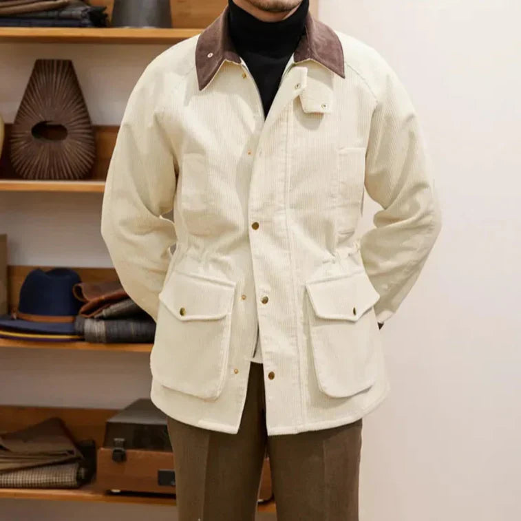 Street-wave Premium Corduroy Jacket For Men Luxurious Autumn Style And Modern Comfort