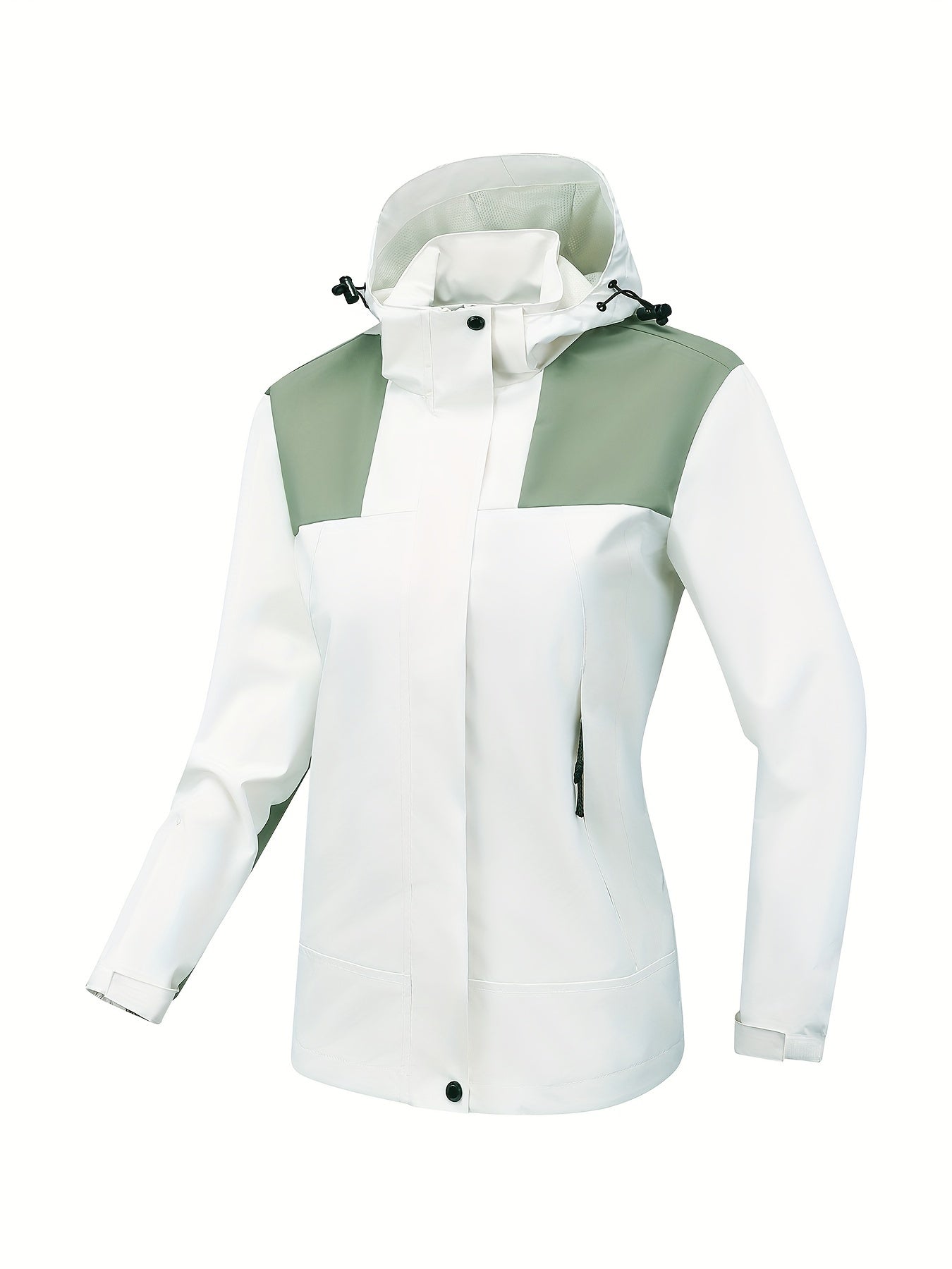 Street-Wave Waterproof Hooded Women's Sport Jacket Durable Rain Shield For Outdoor Enthusiasts