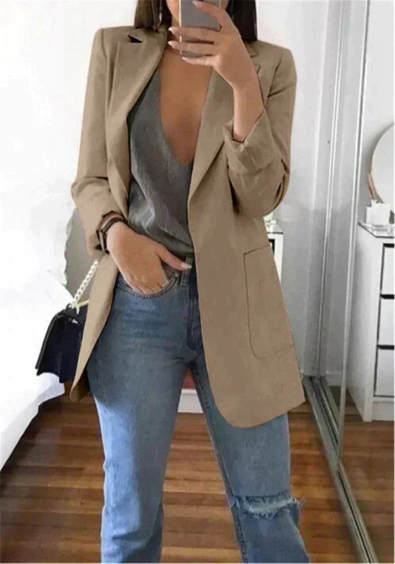 Street-wave Serena Streetwear Blazer For Stylish Professionals With Modern Silhouette And Versatility