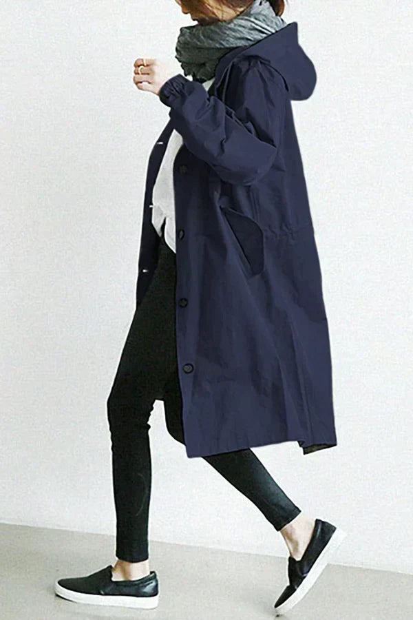 Street Wave Womens Rain Jacket Lightweight Waterproof Oversized Coat For Fashion Forward Women