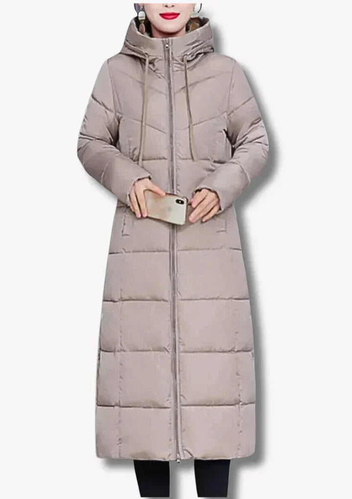 Street-wave Long Puffer Coat for Women - Ultra Warm Insulated Winter Outerwear for Cold Weather