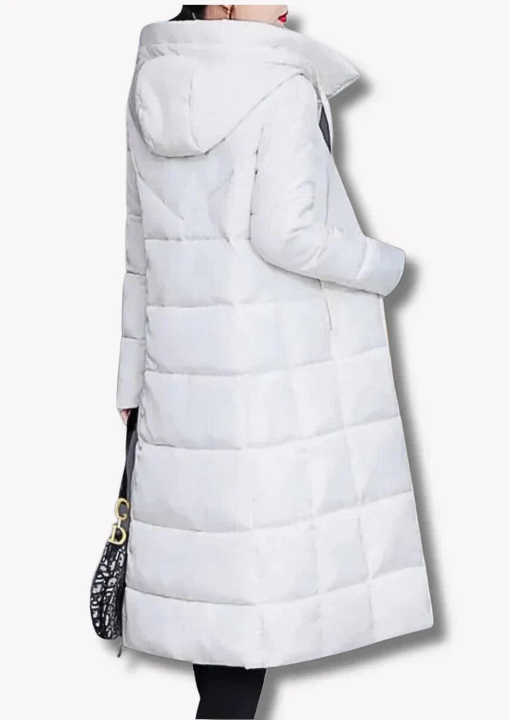 Street-wave Long Puffer Coat for Women - Ultra Warm Insulated Winter Outerwear for Cold Weather
