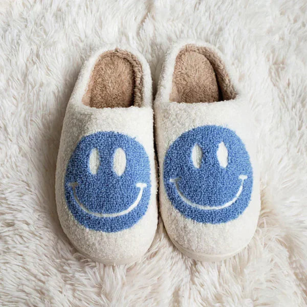 Street Wave Smiley Face Slippers Warm Cozy Budget Friendly Comfort For Budget Conscious Homebodies