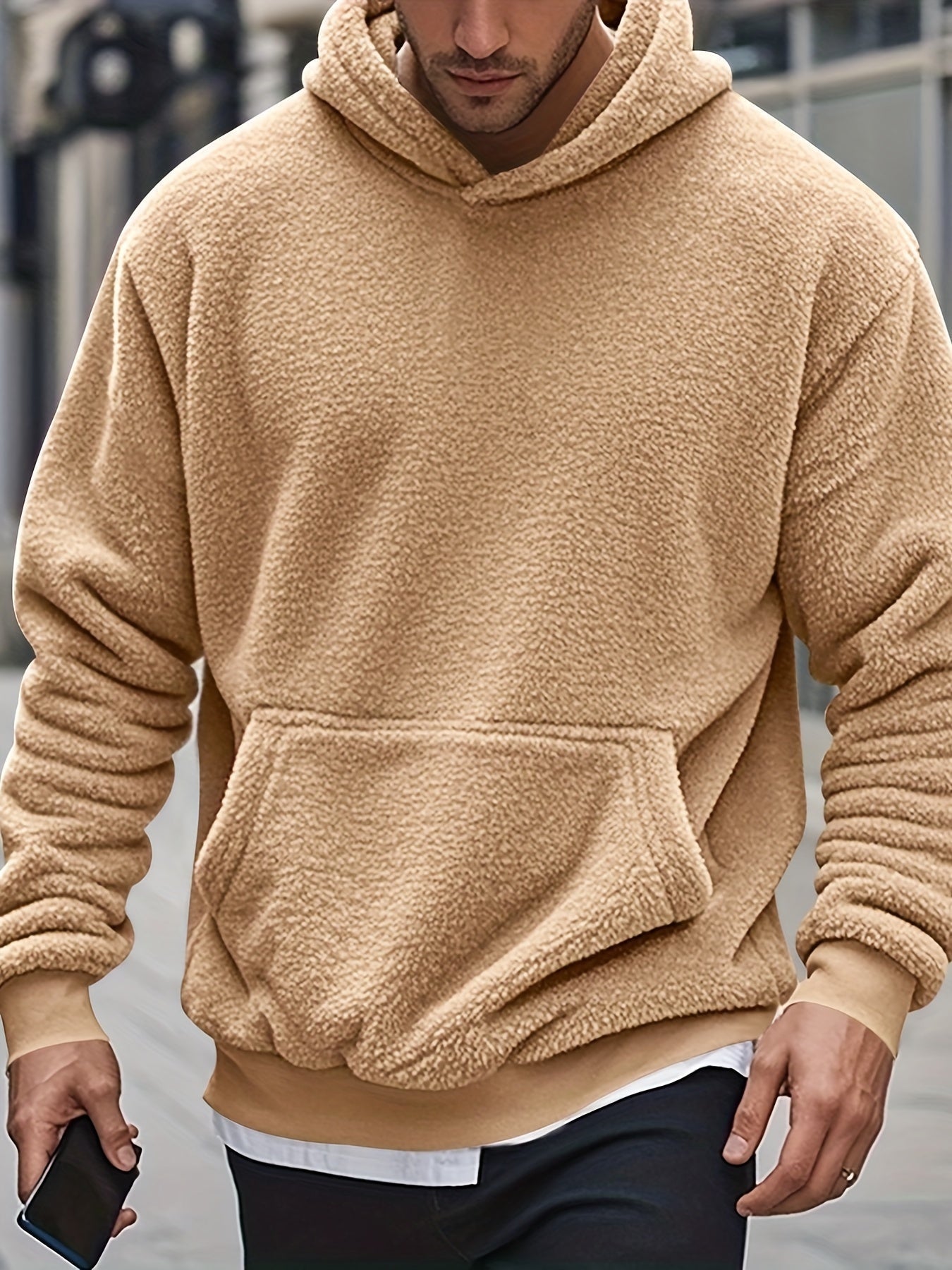 Soft Fleece Hoodie by Street-wave for Everyday Comfort and Urban Style in Polyester for Men and Women