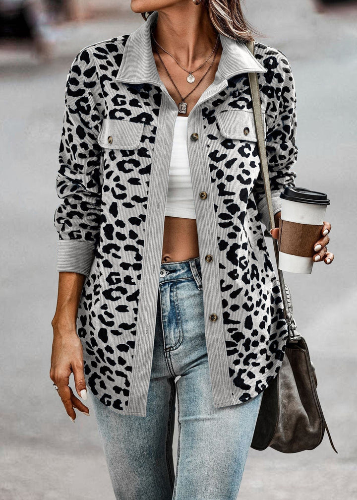 Street-Wave Leopard Print Coat For Women - Cozy Warmth, Durable Fit, Chic Statement Jacket