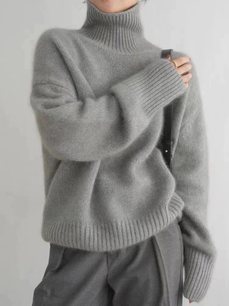 Streetwave Cashmere Turtleneck Pullover For Women With Luxurious Softness And Cozy Warmth